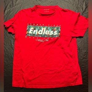 Large Red Shirt w/ Endless Graphic